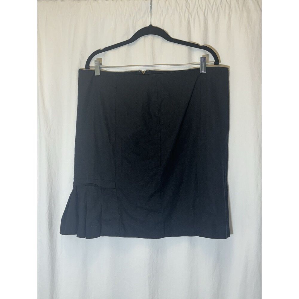 NYC‎ New York Clothing Co Women's Black Skirt Flare Detail Size 16 E8
